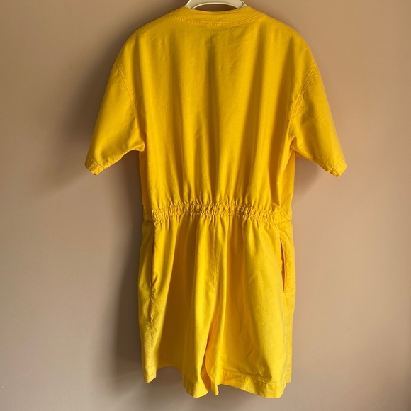 Vintage lemon yellow romper - Picture 3 of 4